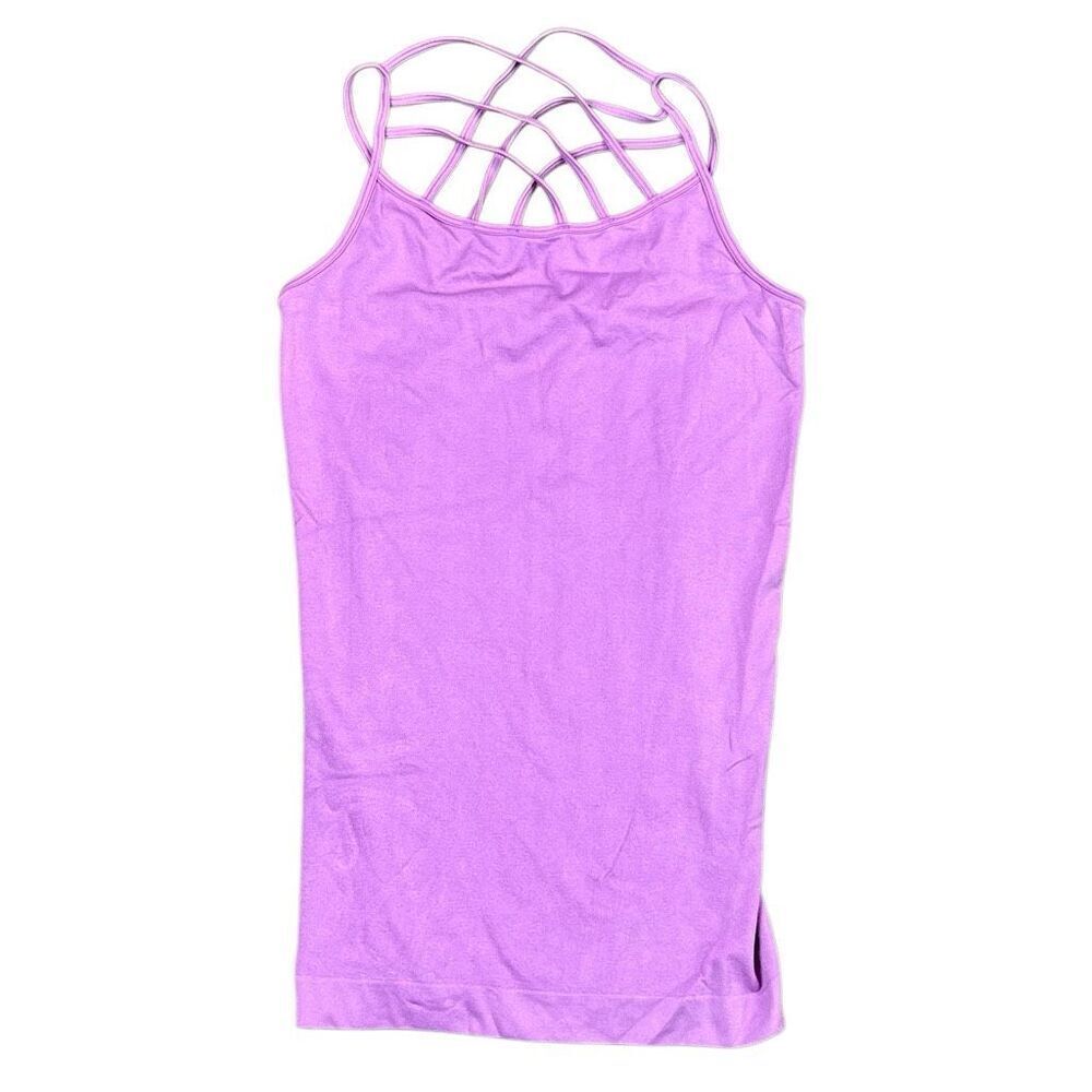 Yelete Seamless Triple Criss-Cross Front Cami Tank Top One Size